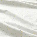 IKEA DRÖMSLOTT ДРЕМСЛОТТ, простирадло на резинці д/дитяч ліжк, горох зелений/різнобарвний, 60x120 см 005.211.99 фото thumb №4