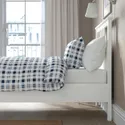 IKEA HEMNES ХЕМНЭС, каркас кровати с матрасом, белая морилка / твердая древесина Экрехамн, 90x200 см 595.368.15 фото thumb №5