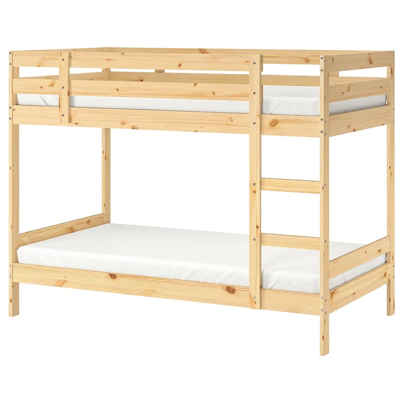 IKEA MYDAL МЮДАЛЬ, каркас 2-ярусного ліжка, сосна, 90x200 см 001.024.52 фото №1