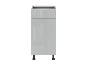 BRW Top Line кухонный базовый шкаф 40 см правый с ящиком soft-close серый глянец, серый гранола/серый глянец TV_D1S_40/82_P/STB-SZG/SP фото