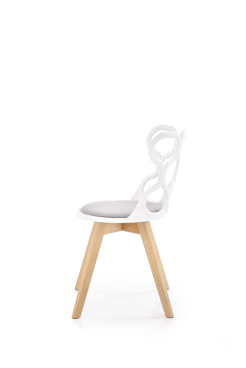 Кухонный стул HALMAR K308 белый/серый фото №2
