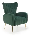 Кресло мягкое HALMAR VARIO темно-зеленое фото thumb №1