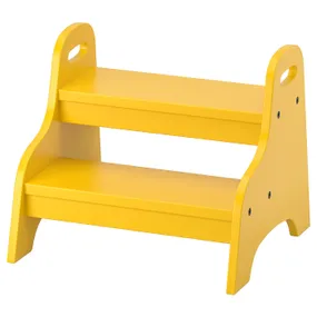 IKEA TROGEN ТРОГЕН, дитячий стілець-драбина, жовтий, 40x38x33 см 803.715.20 фото