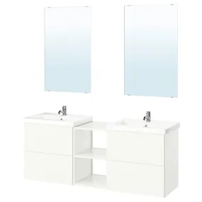 IKEA ENHET ЕНХЕТ, ванна, білий, 164x43x65 см 595.475.07 фото