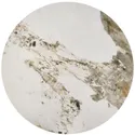 Журнальный столик круглый HALMAR VENUS 2, 80/44 см, белый мрамор / золото фото thumb №2