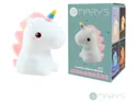 BRW Світлодіодна силіконова лампа Mary's Unicorn LED біло-рожева 096890 фото thumb №4