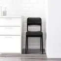 IKEA MELLTORP МЕЛЬТОРП / ADDE АДДЕ, стіл+4 стільці, білий / чорний, 125 см 791.614.86 фото thumb №4