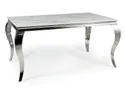 Стол обеденный SIGNAL PRINCE Ceramic, белый мрамор / хром 90x180 фото thumb №1