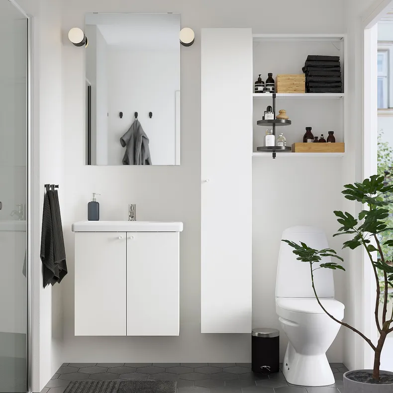IKEA ENHET ЭНХЕТ, ванная, белый, 64x43x65 см 595.362.74 фото №3