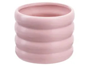 BRW Керамическая крышка для цветочного горшка Globo розовая 093091 фото