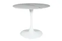 Обеденный Столик SIGNAL ESPERO, белый, 90x90 фото thumb №4