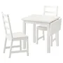 IKEA NORDVIKEN НОРДВИКЕН / NORDVIKEN НОРДВИКЕН, стол и 2 стула, белый / белый, 74 / 104x74 см 193.050.77 фото