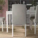 IKEA STRANDTORP СТРАНДТОРП / BERGMUND БЕРГМУНД, стол и 6 стульев, белый / светло-серый, 150 / 205 / 260 см 394.410.93 фото thumb №8
