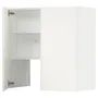 IKEA METOD МЕТОД, настінн шаф д / витяжки з полиц / дверц, білий / ВЕДДІНГЕ білий, 80x80 см 295.043.59 фото