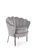 Мягкое кресло HALMAR ANGELO серый/черный фото thumb №1