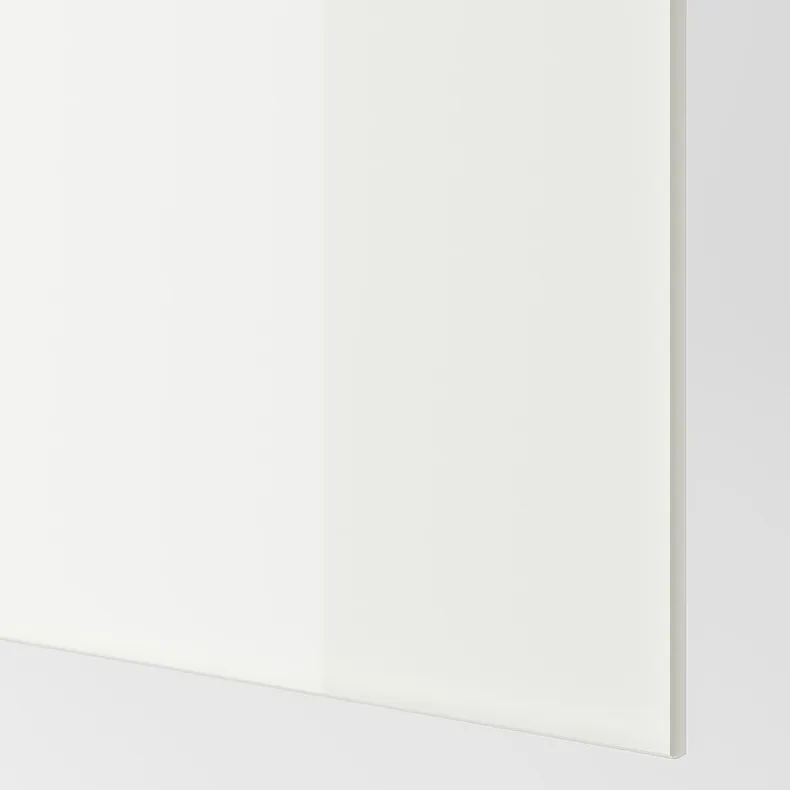 IKEA AULI АУЛИ / FÄRVIK ФЭРВИК, пара раздвижных дверей, зеркало / белое стекло, 150x236 см 594.379.38 фото №3