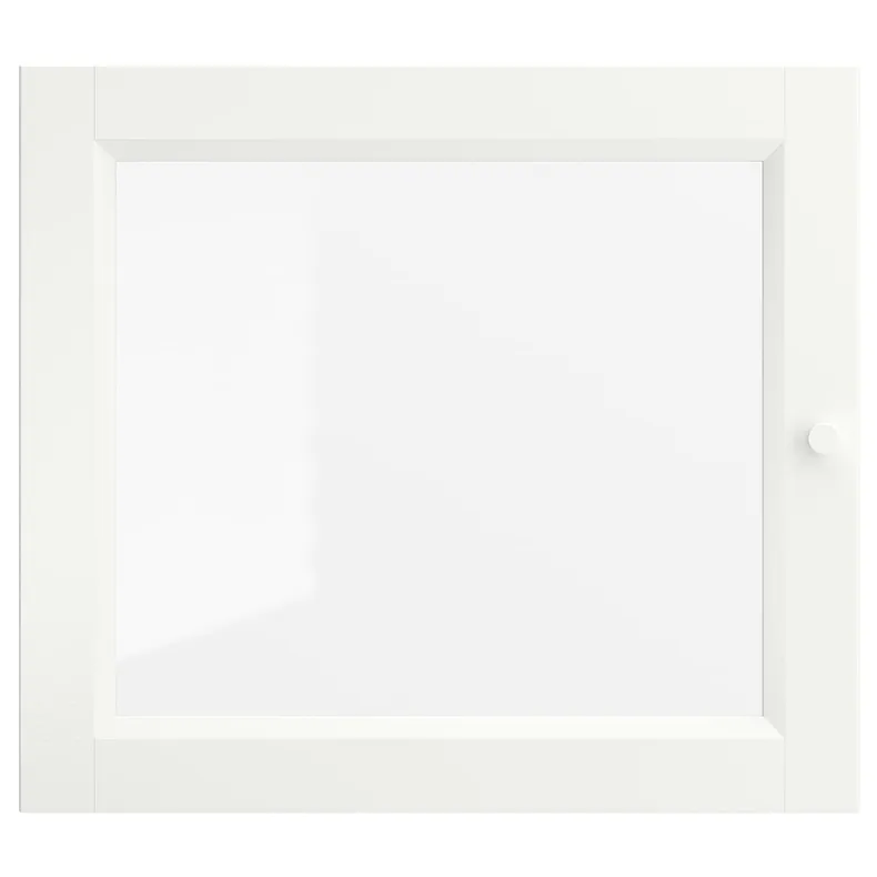 IKEA OXBERG ОКСБЕРГ, скляні дверцята, білий, 40x35 см 502.756.19 фото №1