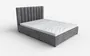 Двуспальная кровать HALMAR С ящиками Grace 160x200 см серый фото