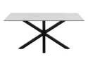 Стол обеденный BRW Erlan, белый/черный MT_ACT/STO_ERLAN_160X90 см фото thumb №2