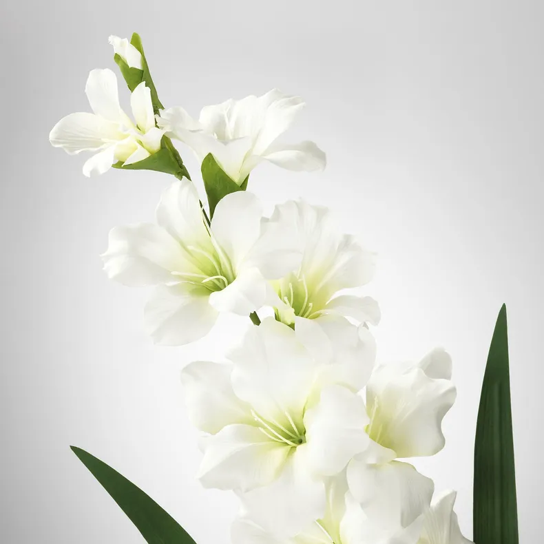 IKEA SMYCKA СМИККА, цветок искусственный, Гладиолус / белый, 100 см 303.335.83 фото №3