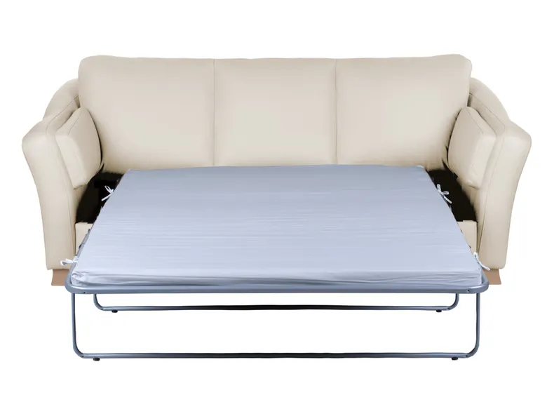 BRW Viena тримісний диван-ліжко натуральна шкіра білий, Мадрас 215 SO-VIENA-3F-SK1_BC246B фото №4