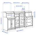 IKEA HAUGA ХАУГА, комбинация д / хранения, белый, 244x46x116 см 293.886.42 фото thumb №6