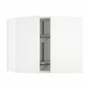 IKEA METOD МЕТОД, углов навесн шкаф с вращающ секцией, белый / Стенсунд белый, 68x60 см 394.092.05 фото thumb №1