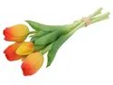 BRW букет тюльпанів 28 см 5 шт прогумований жовто-червоний 090933 фото thumb №1