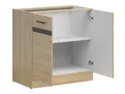 BRW Базовый шкаф для кухни Junona Line 80 см с 2 дверцами дуб бернштейн, дуб бернштейн D2D/80/82_BBL-DBT фото thumb №3