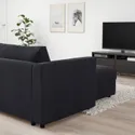 IKEA VIMLE ВИМЛЕ, 3-местный диван-кровать с козеткой, Саксемара черно-синяя 795.372.15 фото thumb №5