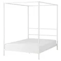 IKEA VITARNA ВИТАРНА, каркас кровати с 4-х стойками, белый/Лурёй, 140x200 см 095.561.27 фото thumb №1