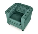 Кресло мягкое HALMAR ERIKSEN темно-зеленый/черный фото thumb №10