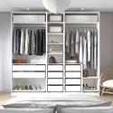 IKEA PAX ПАКС, гардероб, комбінація, білий, 250x58x236 см 394.781.85 фото thumb №3