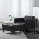 IKEA LANDSKRONA ЛАНДСКРУНА, крісло, Grann / Bomstad чорний / дерево 590.317.78 фото thumb №2