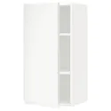 IKEA METOD МЕТОД, навесной шкаф с полками, белый / Воксторп матовый белый, 40x80 см 194.609.59 фото thumb №1