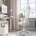 IKEA JÄRVFJÄLLET ЄРВФЙЕЛЛЕТ, офісний стілець із підлокітниками, ГРАНН білий 405.218.52 фото thumb №13