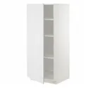 IKEA METOD МЕТОД, высокий шкаф с полками, белый / Стенсунд белый, 60x60x140 см 094.662.59 фото thumb №1