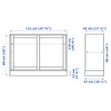 IKEA HAVSTA ХАВСТА, шафа з цоколем, білий, 121x47x89 см 703.886.20 фото thumb №8