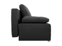 BRW Тримісний розкладний диван Mata з ящиком для зберігання чорний, Sawana 14 Black / Sawana 21 Grey SO3-MATA-LX_3DL-G2_B88701 фото thumb №3