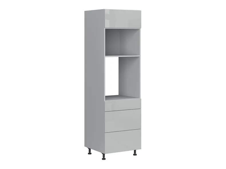 BRW Top Line 60 см навесной кухонный шкаф с ящиками серый глянец, серый гранола/серый глянец TV_DPS_60/207_2SMB/SMB/O-SZG/SP фото №2
