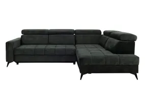 BRW Правосторонний угловой диван Grant со спальной функцией без ящика для хранения зеленый, Волна 12 NA-GRANT-2_A_BL-GA_BBEF4C фото