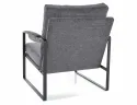 Кресло мягкое с металлической рамой SIGNAL FOCUS Brego, темно-серый / матовый черный фото thumb №2