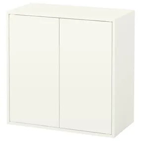 IKEA EKET ЕКЕТ, шафа, 2 дверцят, 1 полиця, білий, 70x35x70 см 203.339.51 фото