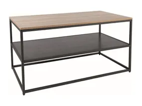 Журнальний стіл SIGNAL AMBER A, дуб / чорний, 60x110 см фото