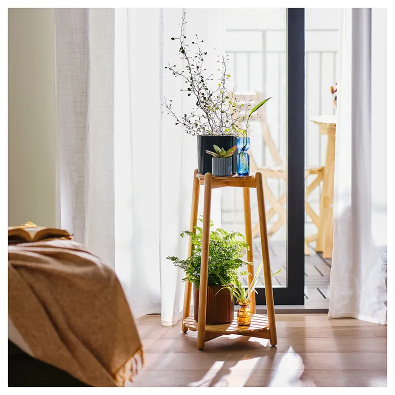 IKEA DAKSJUS ДАКСЬЮС, пьедестал для цветов, бамбук, 60 см 705.670.18 фото №2