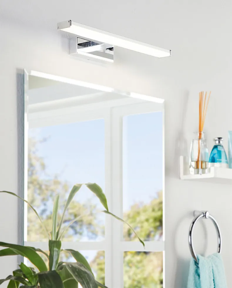 BRW Настенный светодиодный светильник для ванной комнаты Pandella алюминиевый серебристый 065108 фото №2