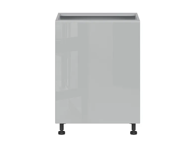 BRW Базовый шкаф Top Line для кухни 60 см правый серый глянец, серый гранола/серый глянец TV_D_60/82_P-SZG/SP фото №1