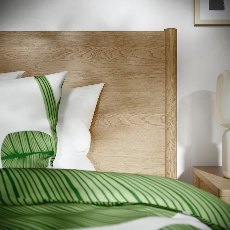 IKEA TONSTAD ТОНСТАД, каркас ліжка з відділ д/зберігання, okl oak/Luröy, 90x200 см 094.966.47 фото №6