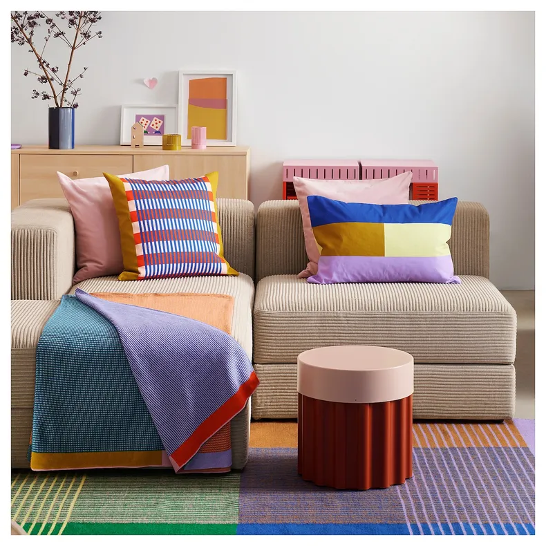 IKEA TESAMMANS ТЕСАММАНС, килим пласке плетення, різнокольоровий, 155x220 см 105.517.65 фото №3
