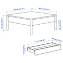 IKEA TONSTAD ТОНСТАД, журнальный стол, дуб, 84x82 см 104.893.11 фото thumb №3